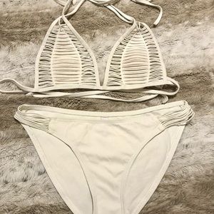 Victorias Secret Unique White Bikini